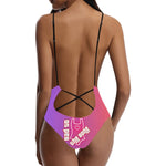 Sexy Summer Lacing Backless Bad To The Bone One-Piece Swimsuit