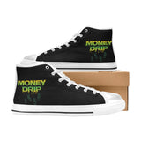 Money Drip High Top Canvas Shoes