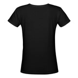 drip Women's Deep V-neck T-shirt (Model T19)