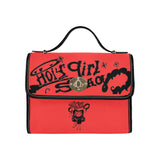 Holy Girl Swagg Waterproof Canvas Bag-Black