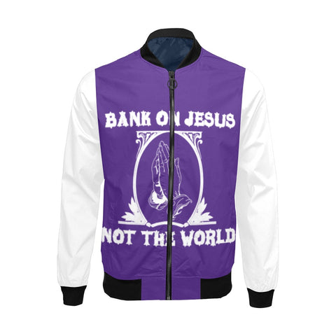 Men's Bank On Jesus Bomber Jacket