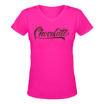 Chocolate Women's Deep V-Neck T-Shirt