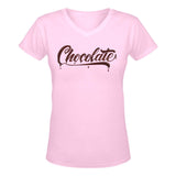 Chocolate Women's Deep V-Neck T-Shirt