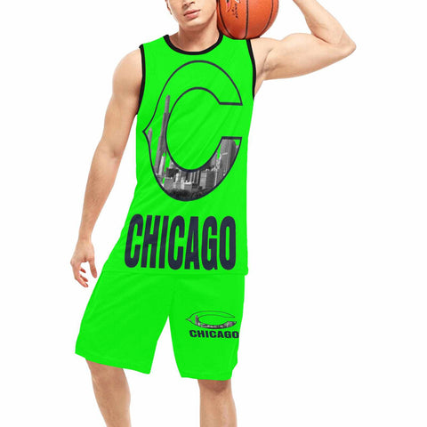 Chicago Basketball Black Trim Uniform with Pocket