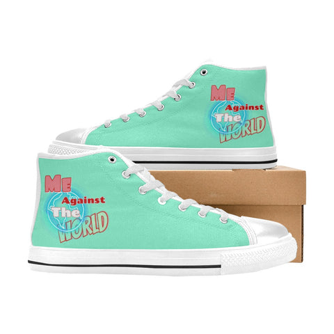 Women's Me Against The World High Top Canvas Shoes