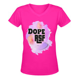 dope Women's Deep V-neck T-shirt (Model T19)