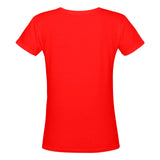 fu Women's Deep V-neck T-shirt (Model T19)