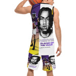 Jeff Basketball Black Trim Uniform with Pocket
