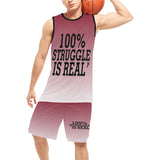 100% Struggle Basketball Black Trim Uniform with Pocket