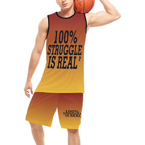 100% Struggle Basketball Black Trim Uniform with Pocket