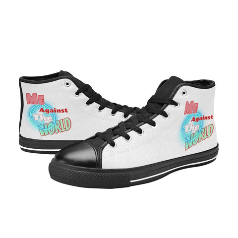 Women's Me Against The World High Top Canvas Shoes