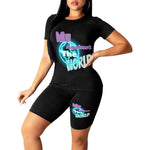 Me Against The World Womens Shorts Set