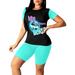 ME AGAINST THE WORLD WOMENS SHORTS SET