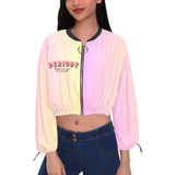 PERIODT "POOH" Multi Color CROPPED CHIFFON JACKET